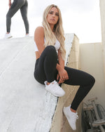 Puissante High-Waisted Full-Length Black Leggings