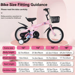 18" Sporty Kids Bike with Training Wheels and Stand Adjustable Saddle | Aged 5-10 Years (Tall Height 39-49")