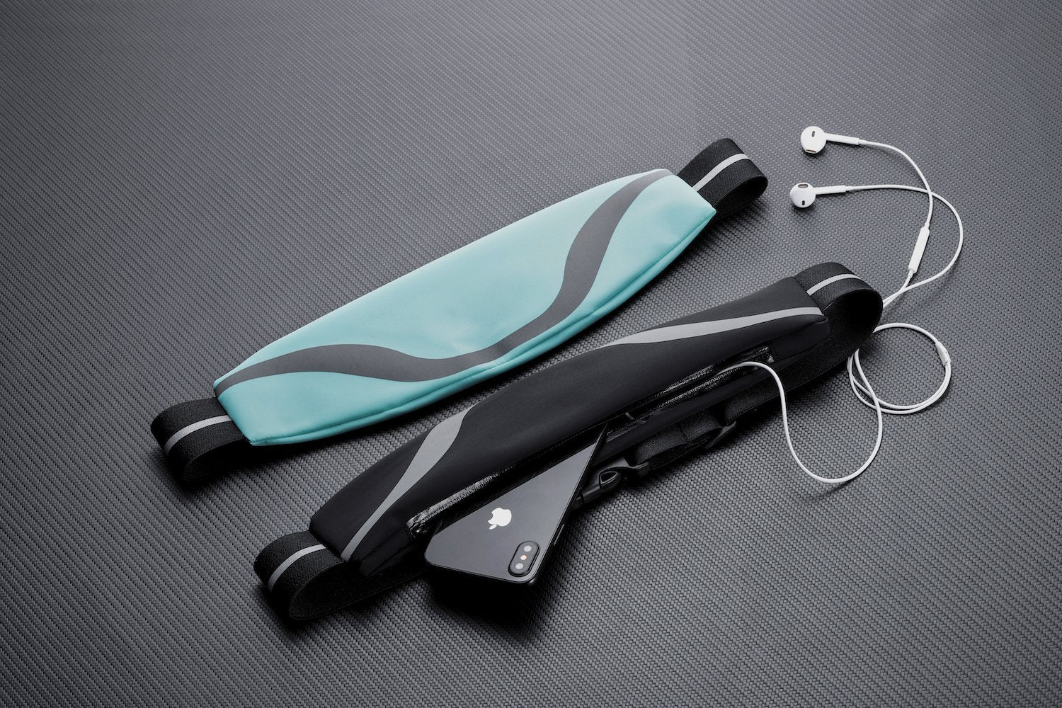 Rhythm Water-Resistant Sport Waist Pack Running Belt with Reflective Strip