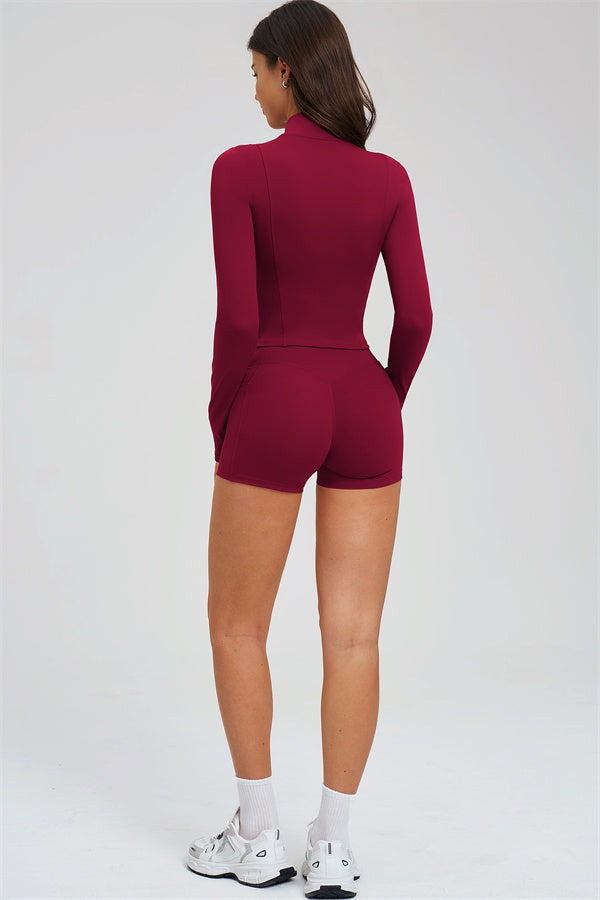 The Sizzle Zip Jacket Shorts | 2-Piece Set