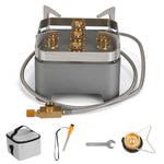 12000W Portable Camping Stove with Cassette Adapter Windproof Outdoor Backpacking Burner