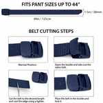XGear Tactical Adjustable Nylon Belt with Plastic Buckle