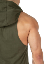 Rogers Hooded Tank Top | Green