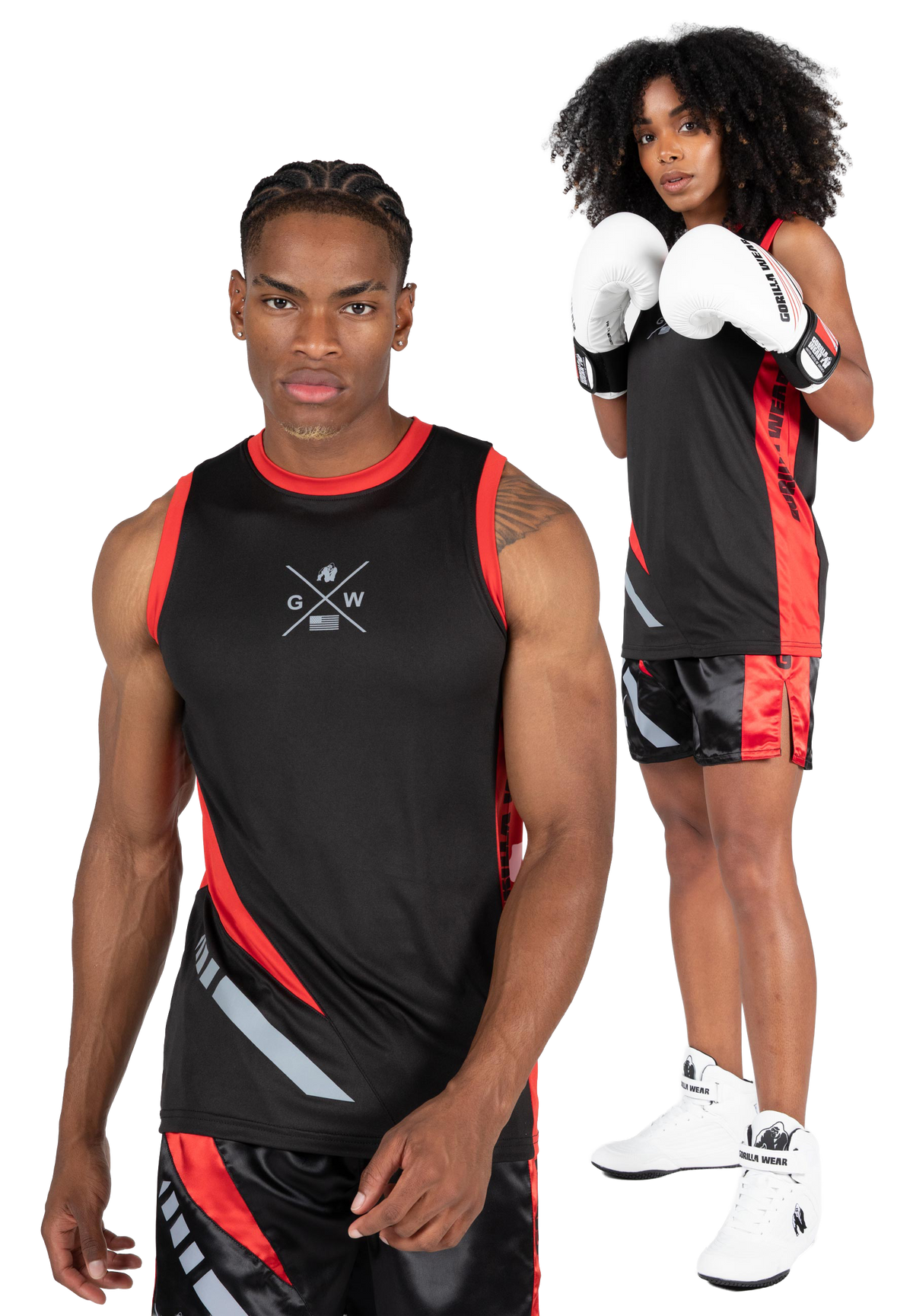 Hornell Tank Top Black/Red | Unisex