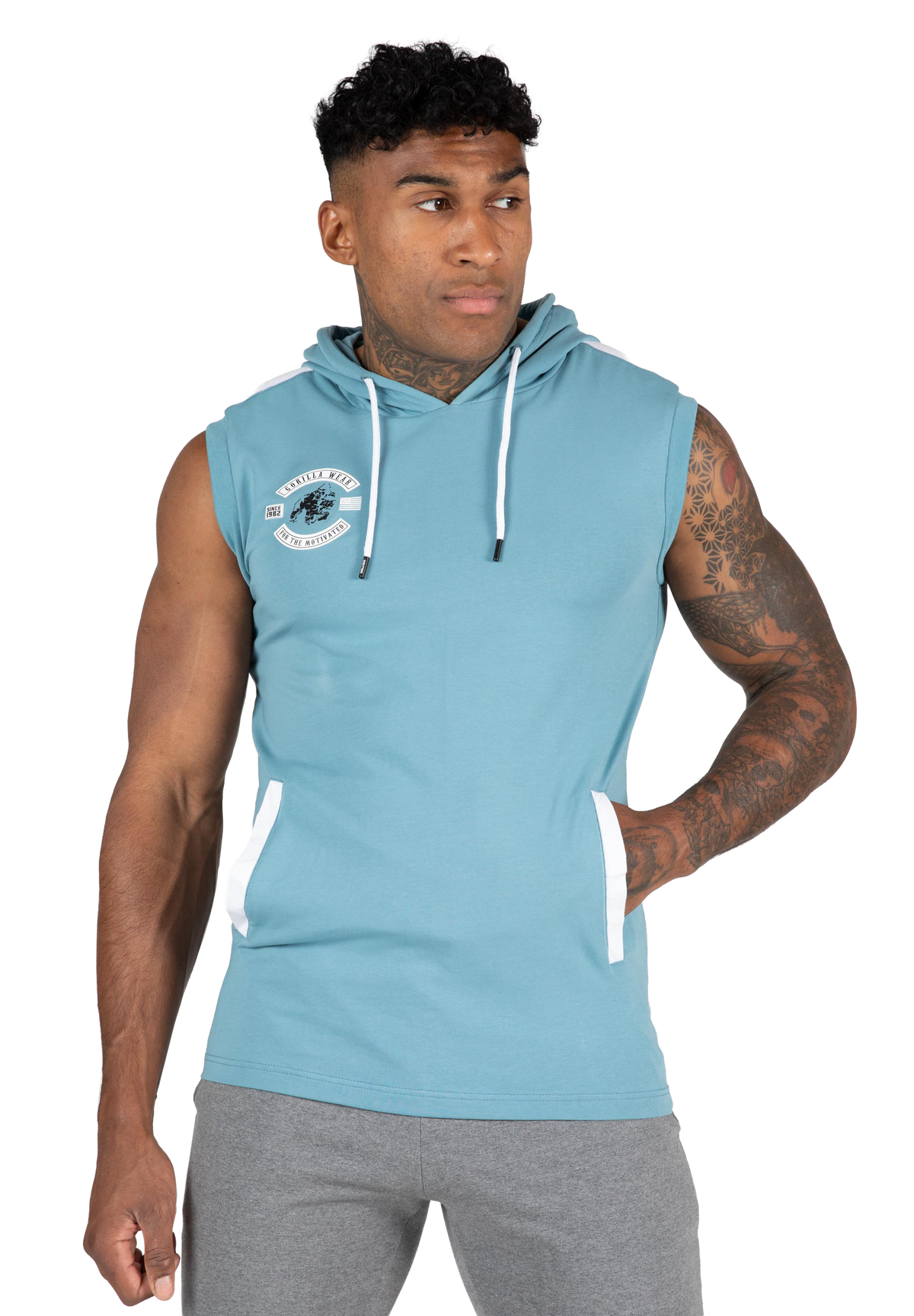 Oswego S/L Hooded T-Shirt | Blue