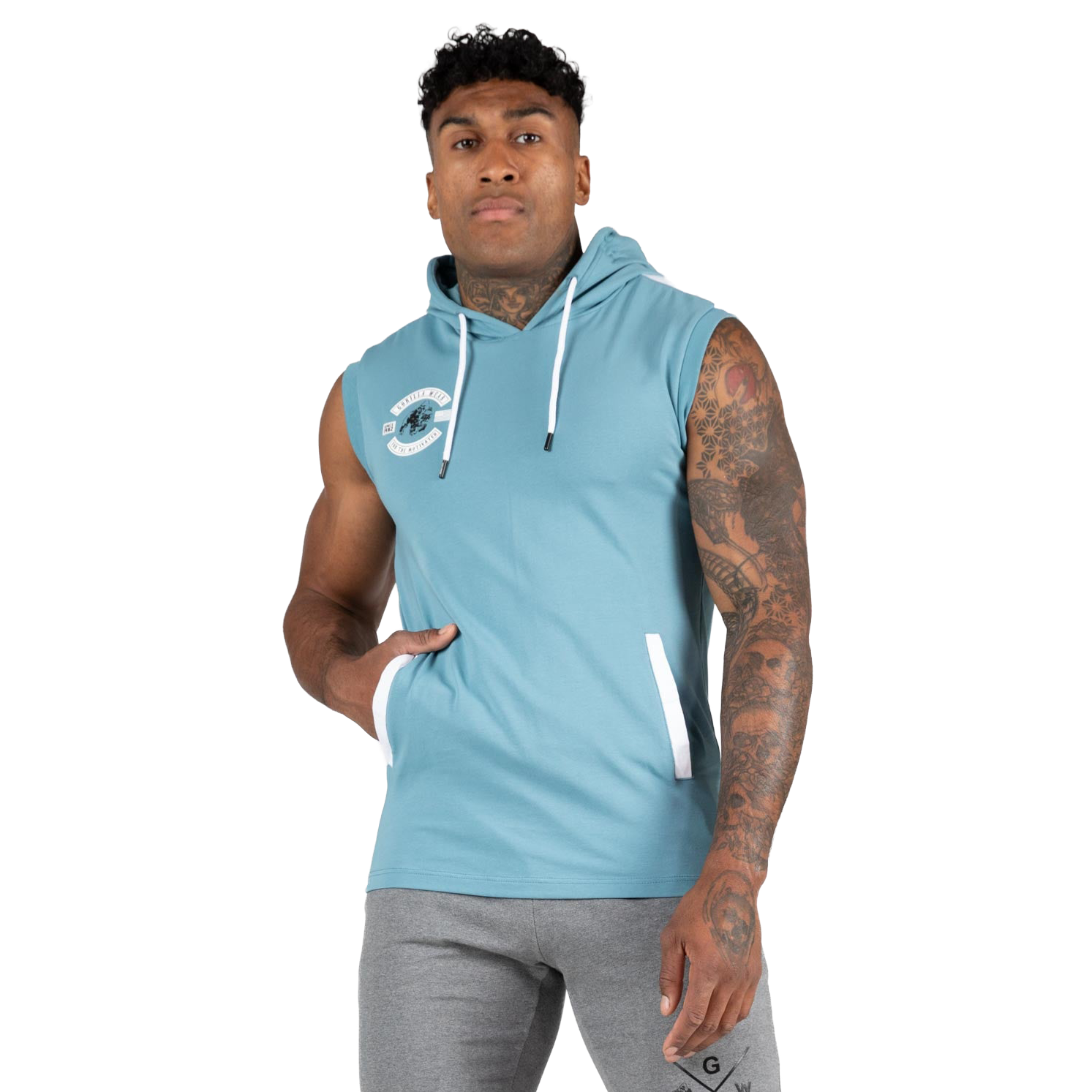 Oswego S/L Hooded T-Shirt | Blue