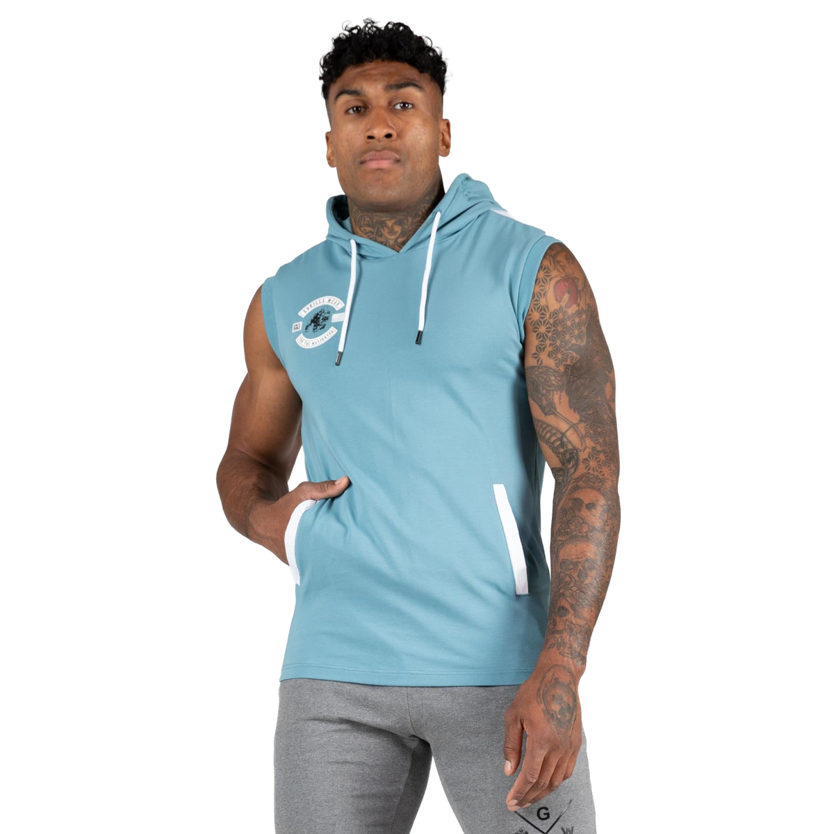 Oswego S/L Hooded T-Shirt | Blue