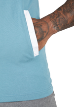 Oswego S/L Hooded T-Shirt | Blue