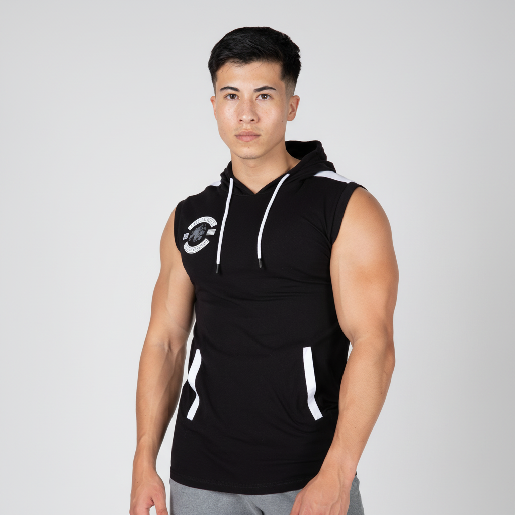 Oswego S/L Hooded T-Shirt | Black