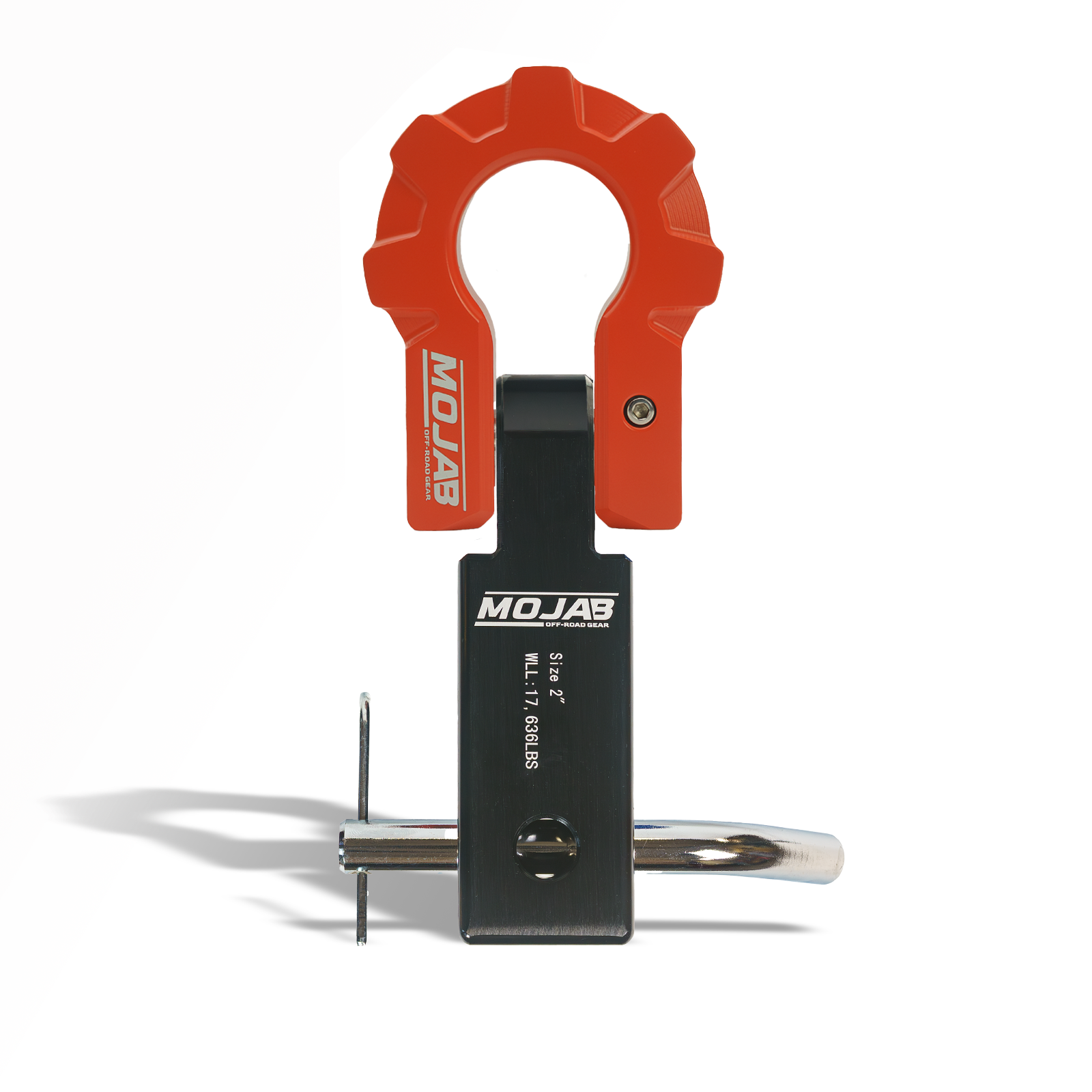 2” Aluminum Hitch Receiver with Aluminum D-Shackle 9T-Ceramic Coated (Lifetime Warranty)