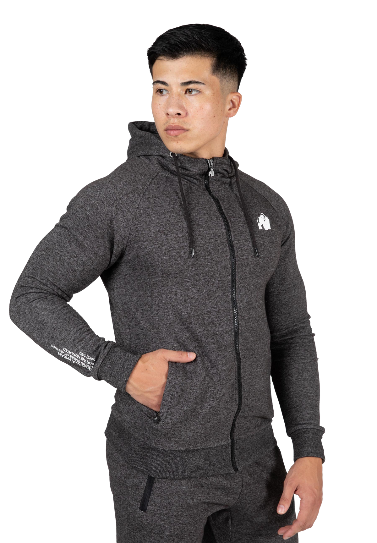 Payette Zipped Hoodie | Gray