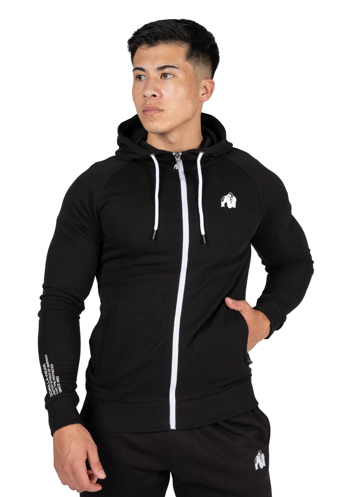 Payette Zipped Hoodie | Black
