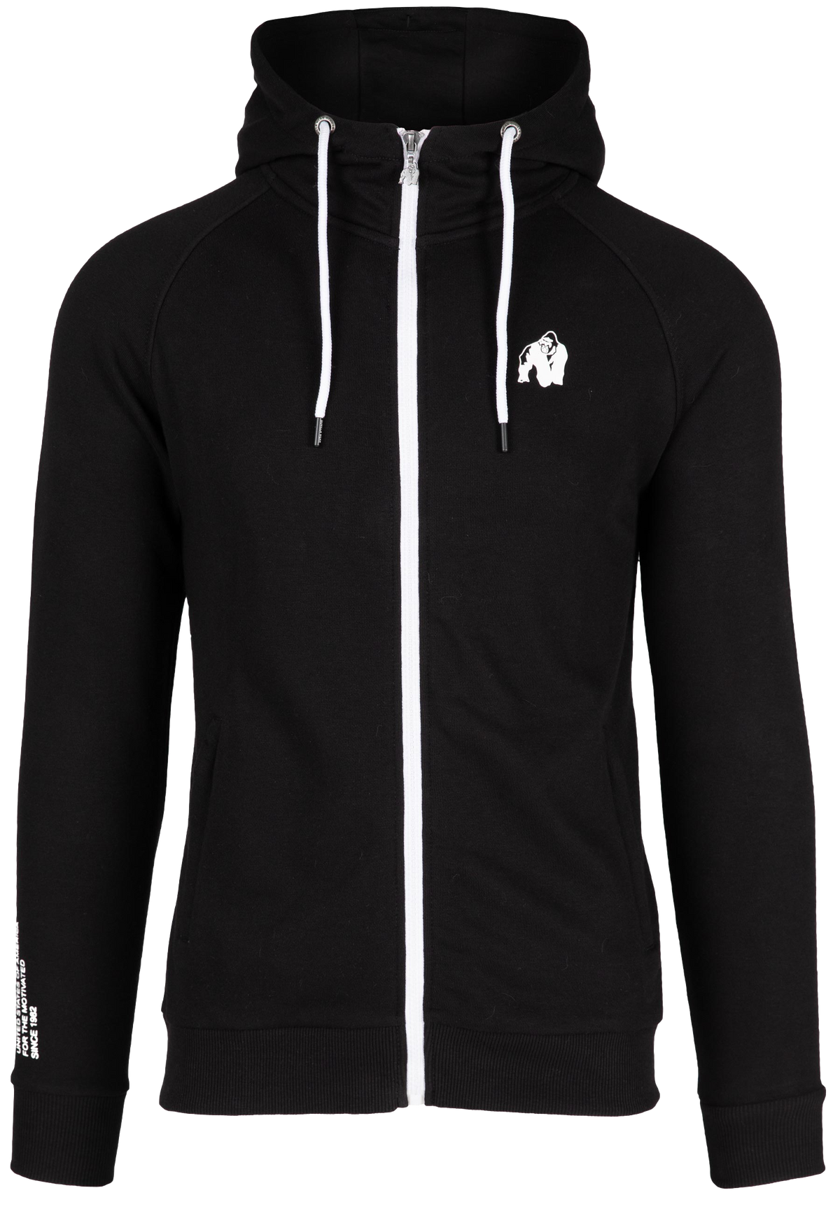 Payette Zipped Hoodie | Black