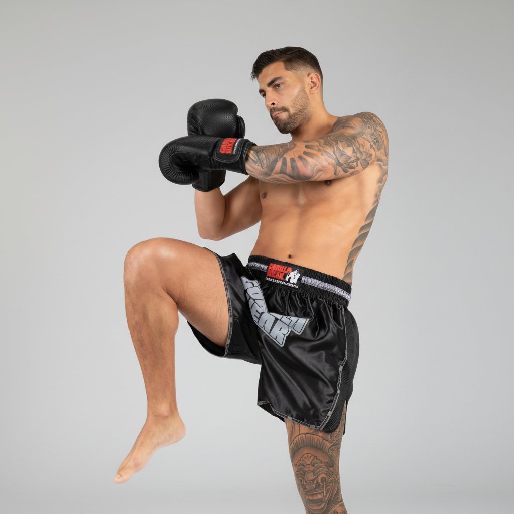 Piru Muay Thai Shorts | Black