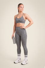 Quincy Seamless Sport Bra | Gray Melange