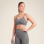 Quincy Seamless Sport Bra | Gray Melange