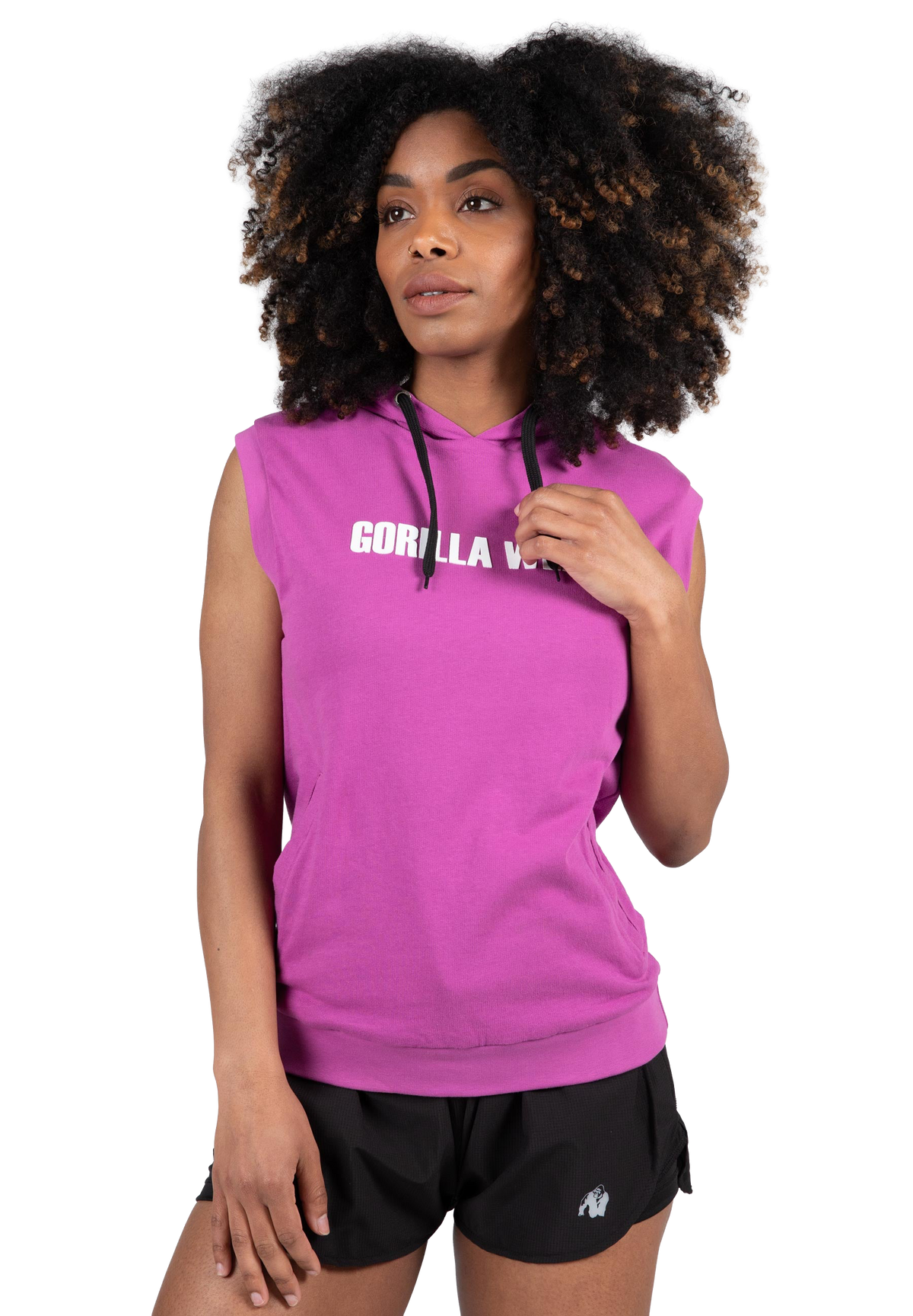 Virginia Sleeveless Hoodie | Pink