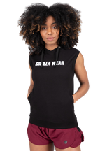 Virginia Sleeveless Hoodie | Black