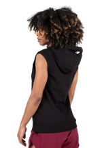 Virginia Sleeveless Hoodie | Black