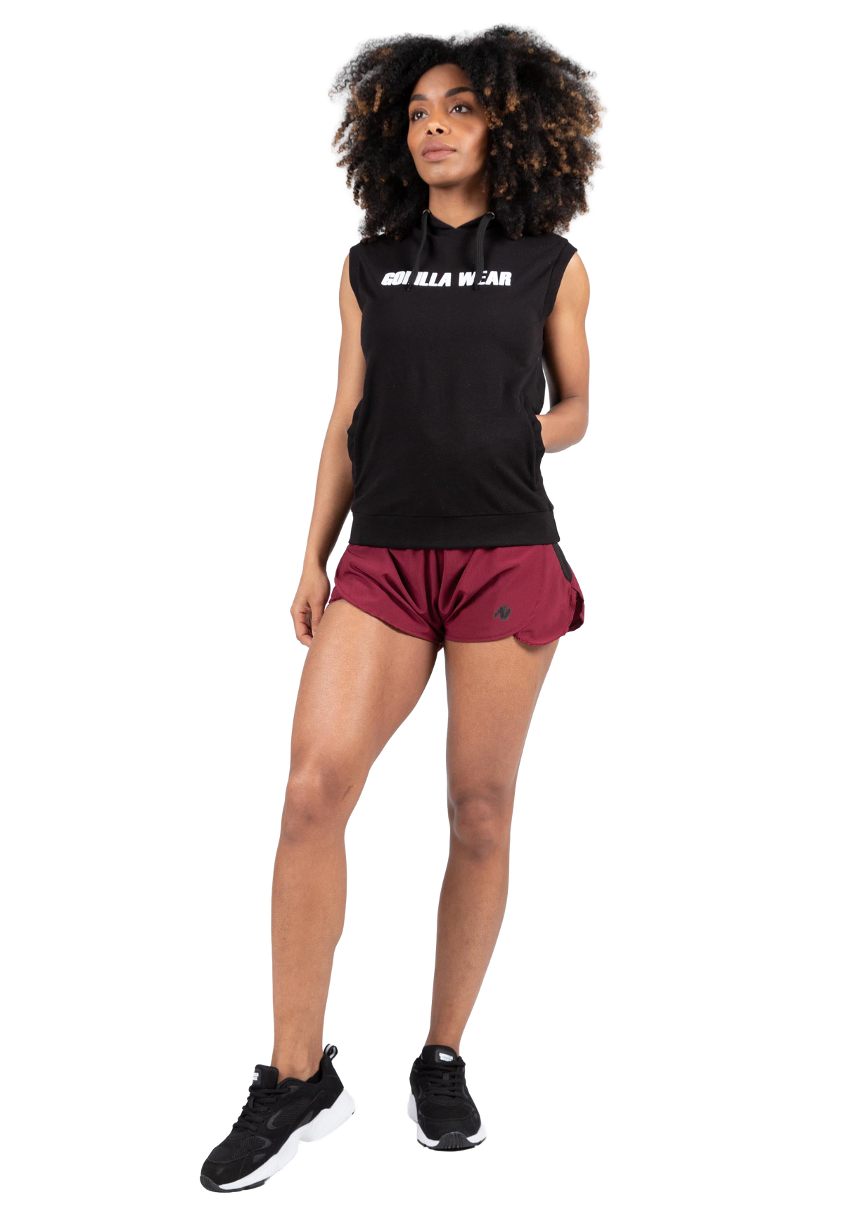 Virginia Sleeveless Hoodie | Black
