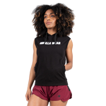 Virginia Sleeveless Hoodie | Black