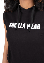 Virginia Sleeveless Hoodie | Black