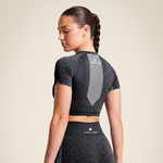 Selah Seamless Crop Top | Black