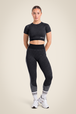 Selah Seamless Crop Top | Black