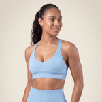 Selah Seamless Sports Bra | Light Blue