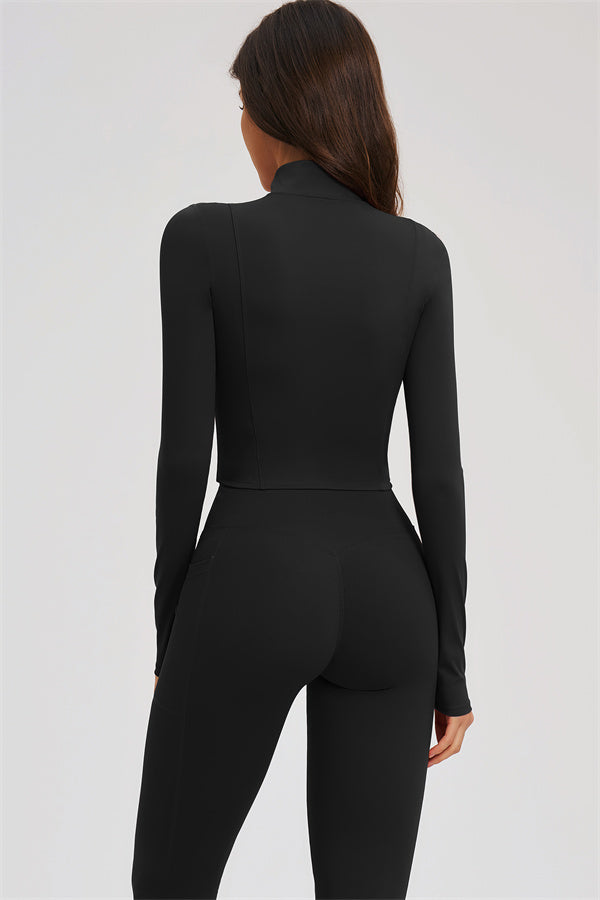 The Sizzle Zip Jacket Sports Bra Leggings | 3-Piece Set