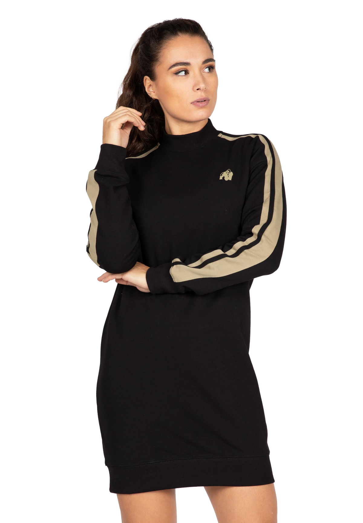 Isabella Sweatshirt Dress | Black