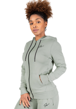 Pixley Zipped Hoodie | Light Green