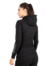 Marion Zipped Hoodie | Black