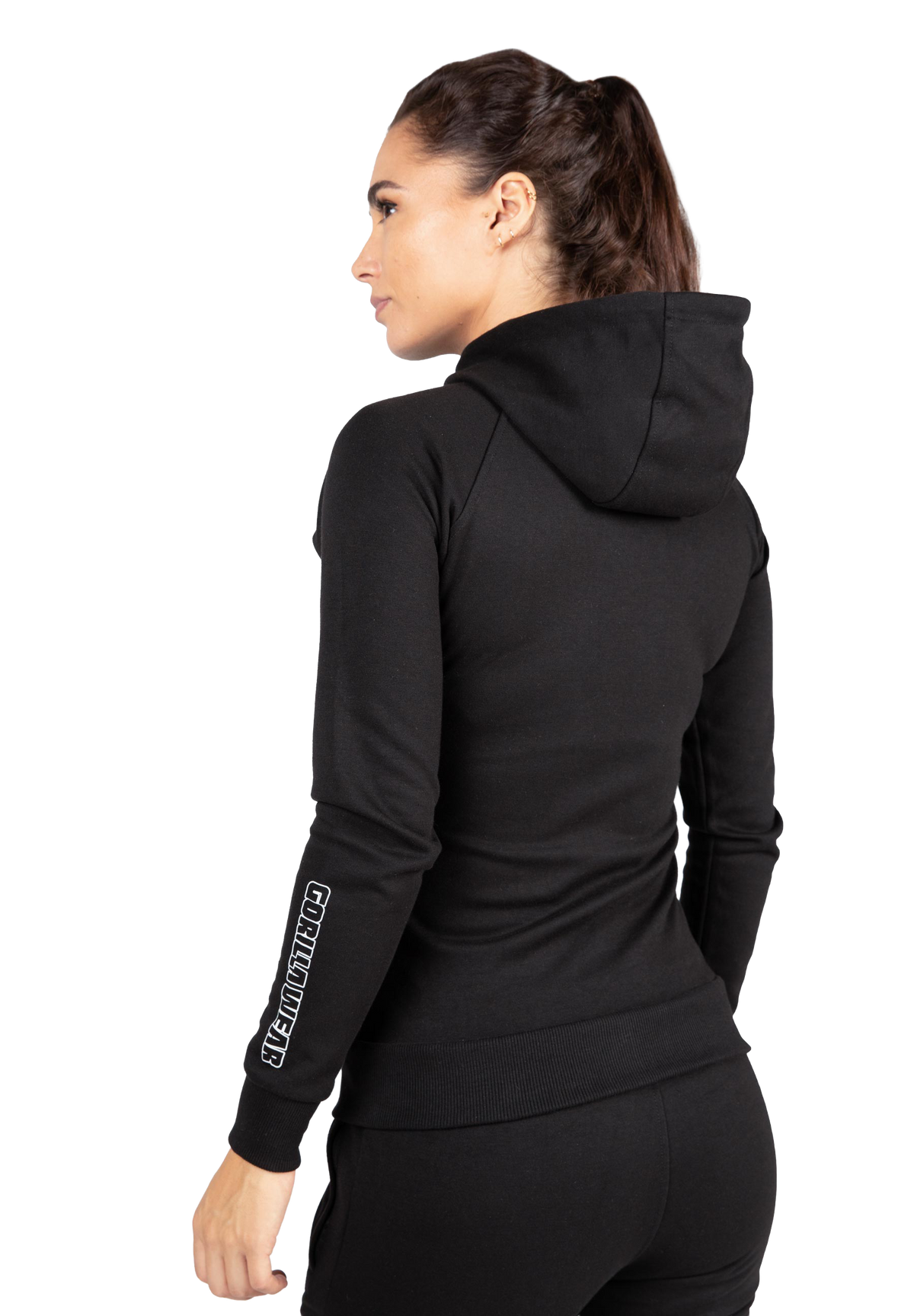 Marion Zipped Hoodie | Black