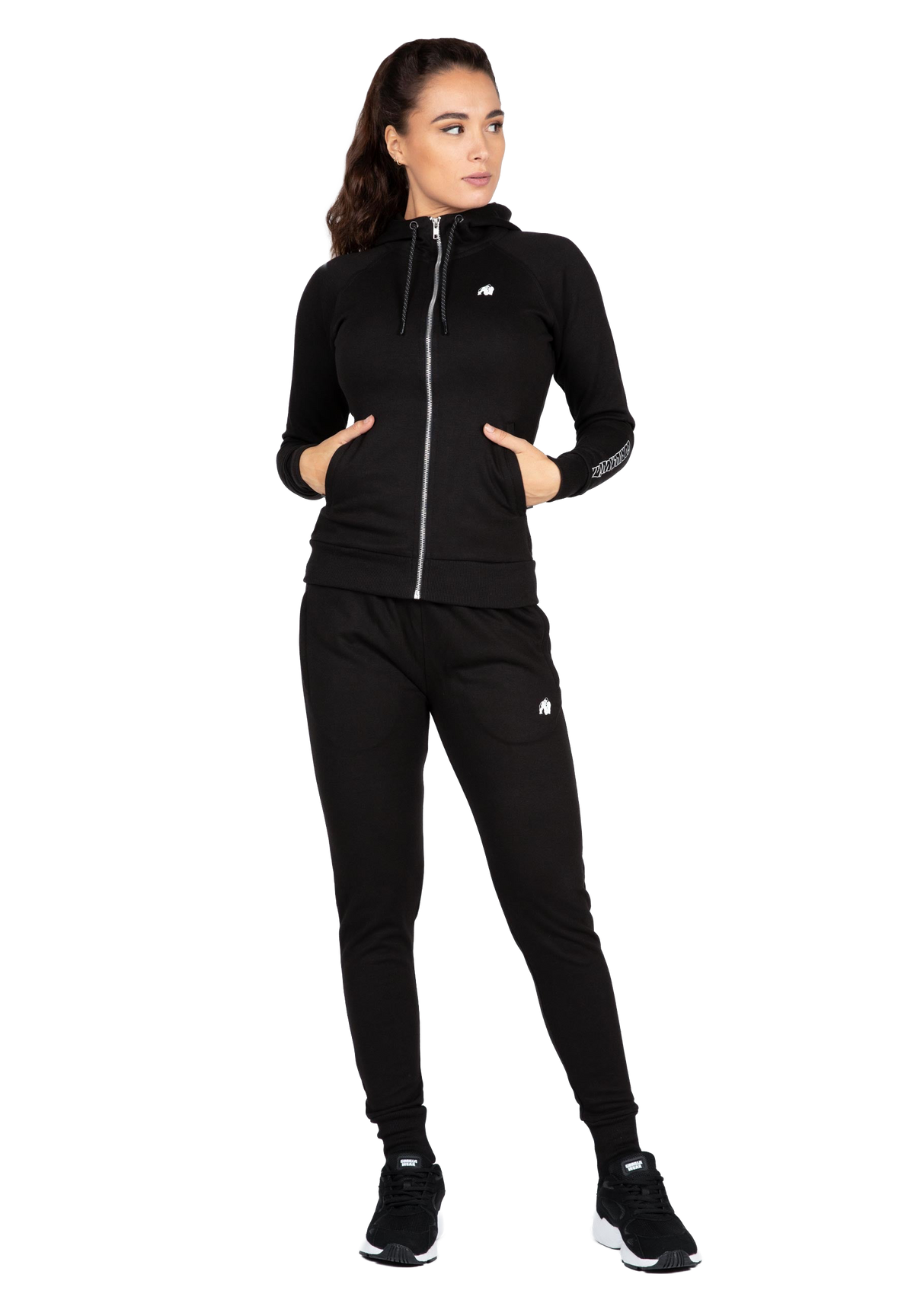 Marion Zipped Hoodie | Black