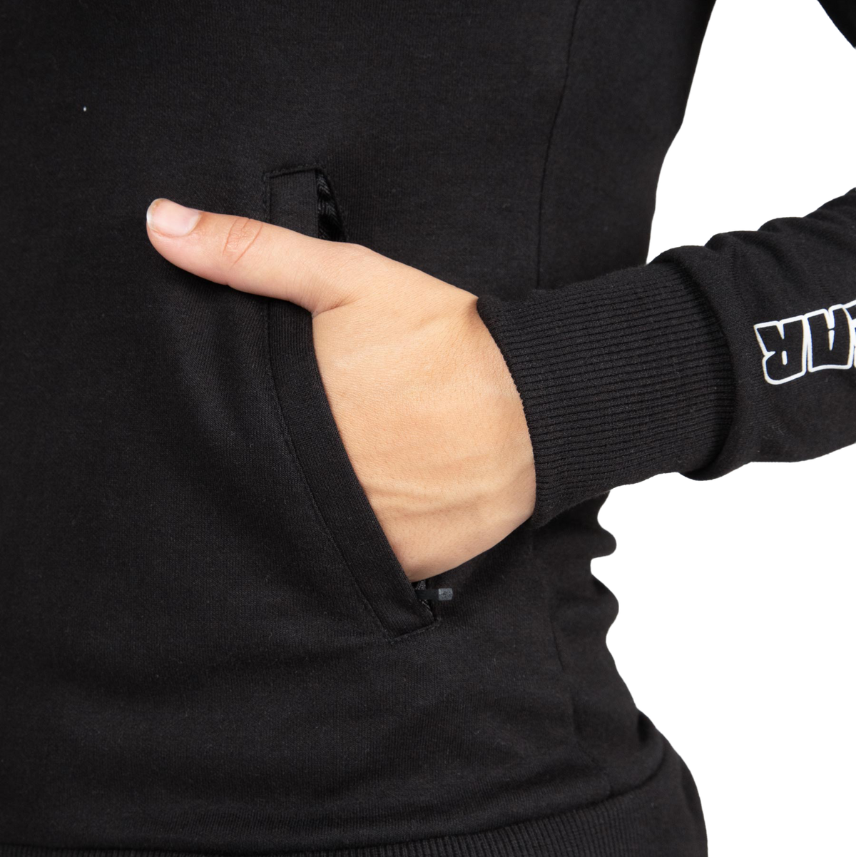 Marion Zipped Hoodie | Black