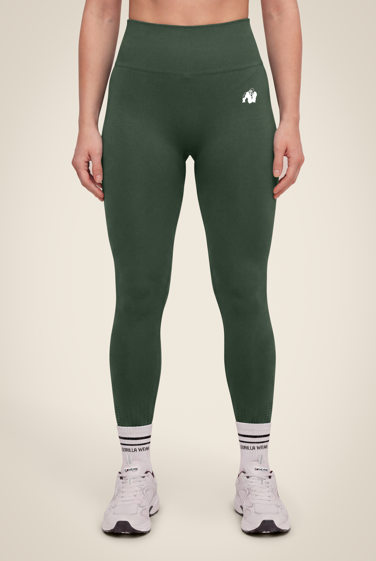 Neiro Seamless Leggings | Army Green
