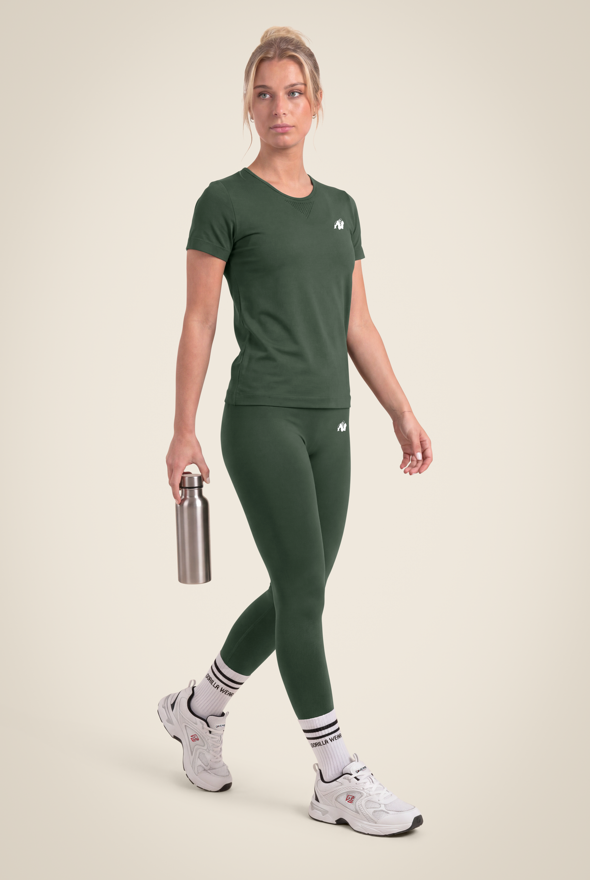 Neiro Seamless Leggings | Army Green