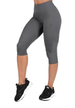 Monroe Cropped Leggings | Gray