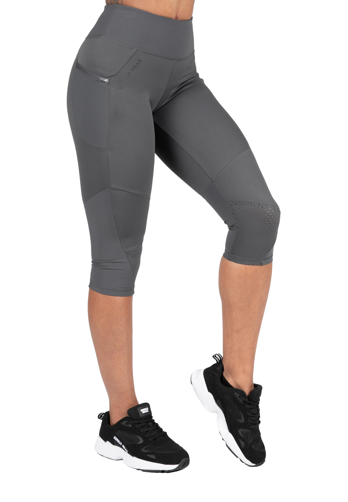 Monroe Cropped Leggings | Gray