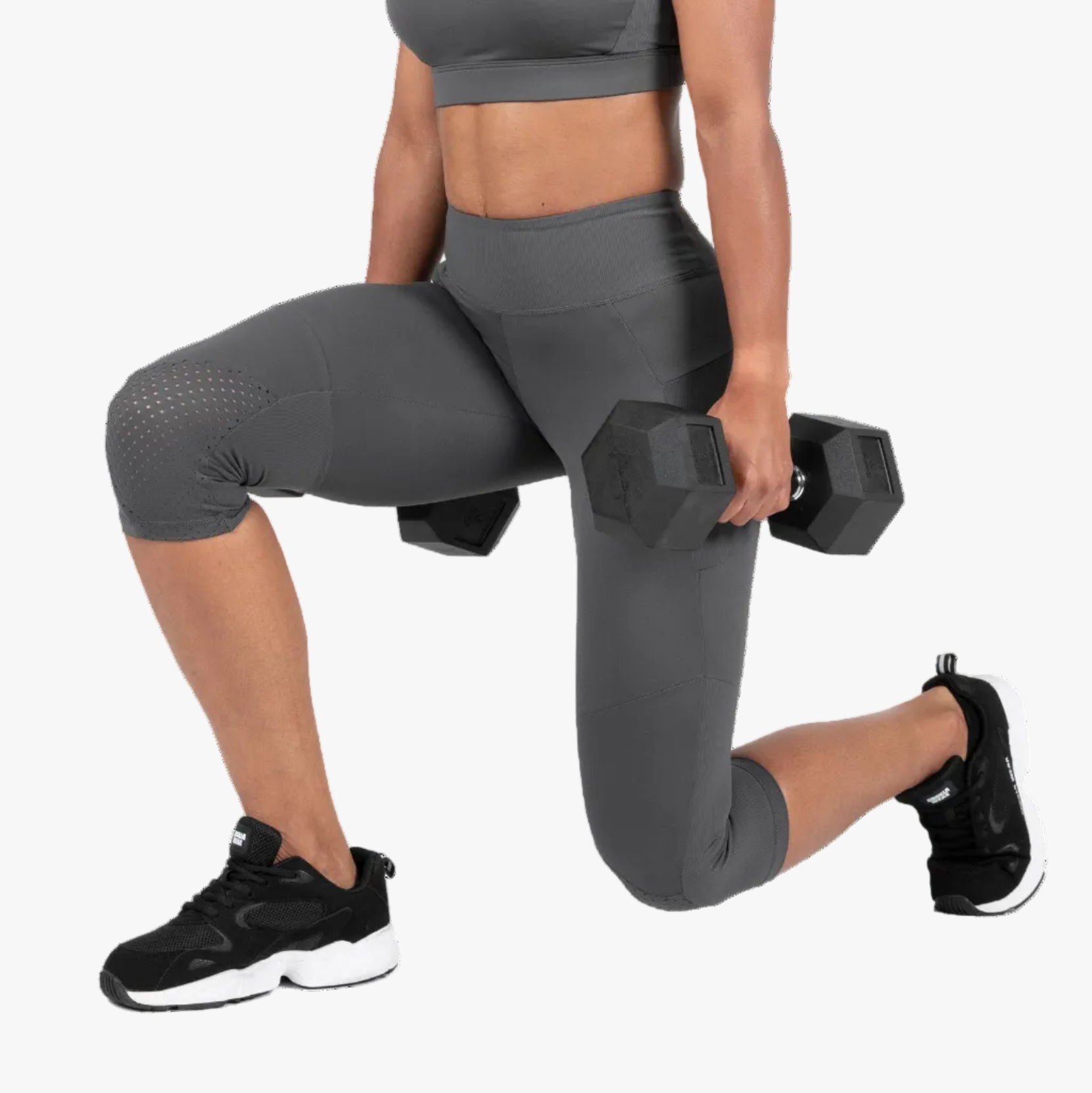 Monroe Cropped Leggings | Gray