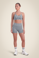 Quincy Seamless Shorts | Gray Melange