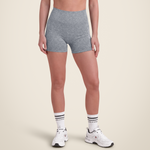 Quincy Seamless Shorts | Gray Melange