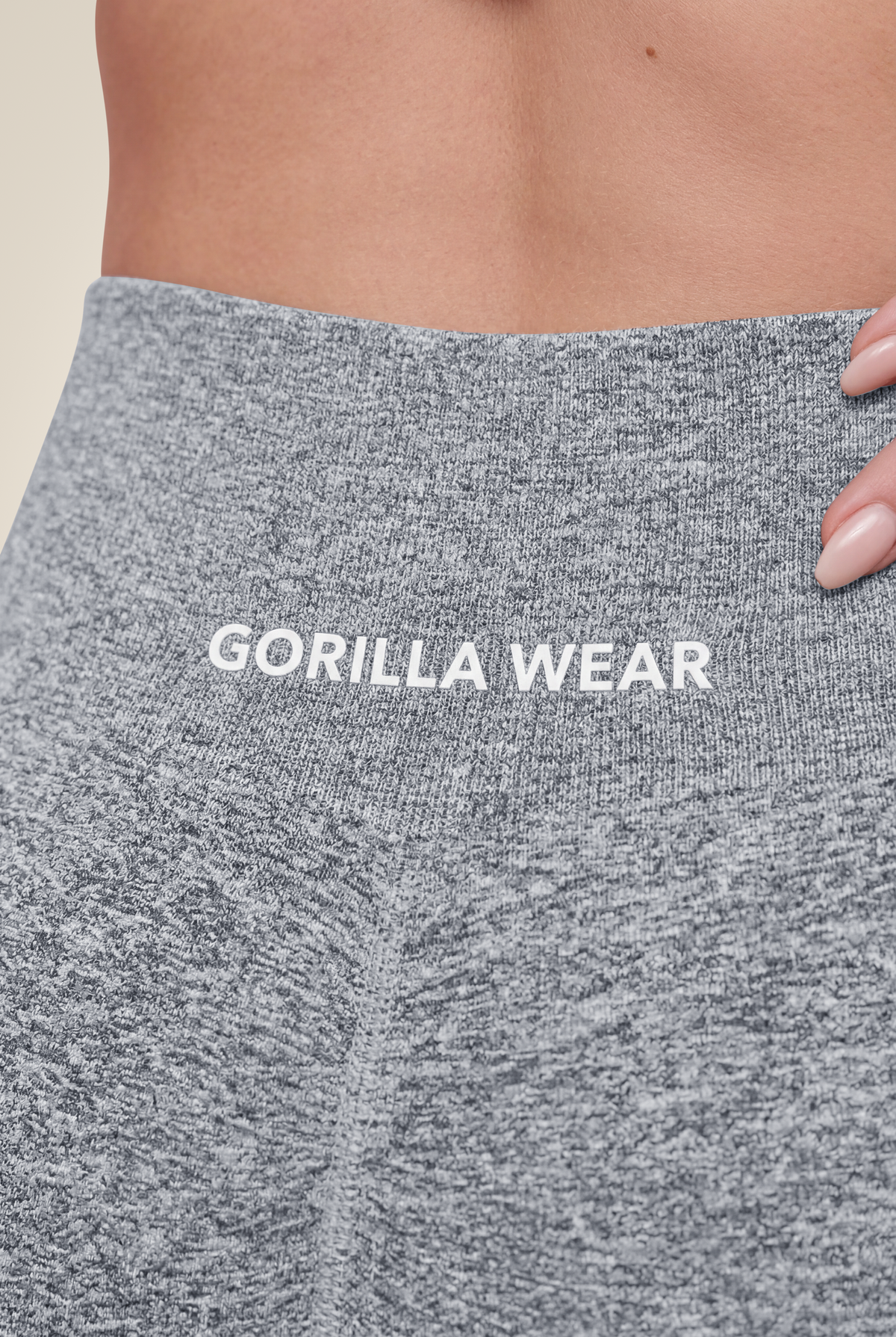 Quincy Seamless Shorts | Gray Melange