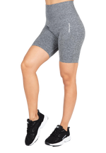 Quincy Seamless Cycling Shorts | Gray Melange