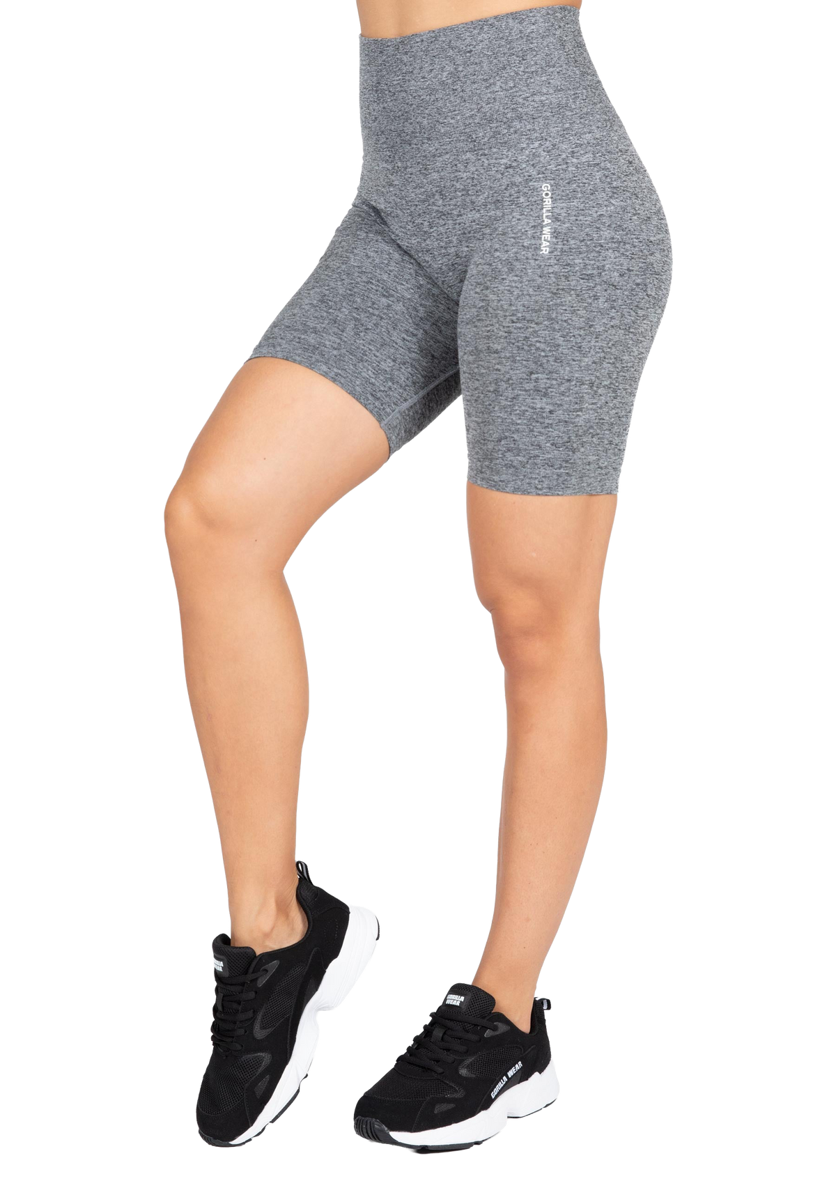 Quincy Seamless Cycling Shorts | Gray Melange
