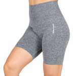 Quincy Seamless Cycling Shorts | Gray Melange