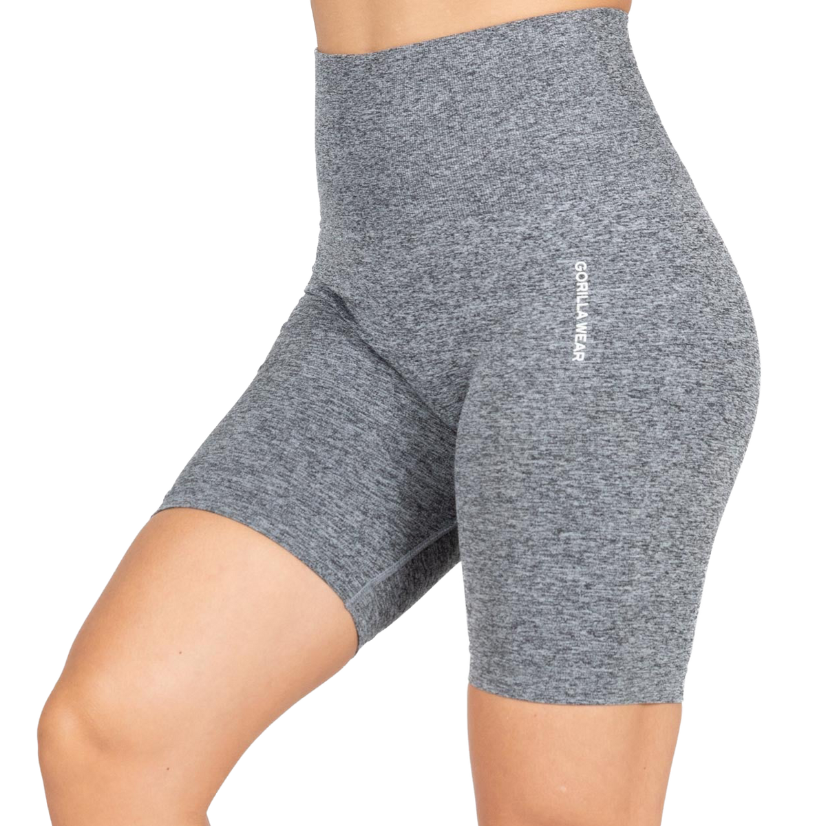 Quincy Seamless Cycling Shorts | Gray Melange