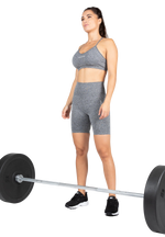 Quincy Seamless Cycling Shorts | Gray Melange