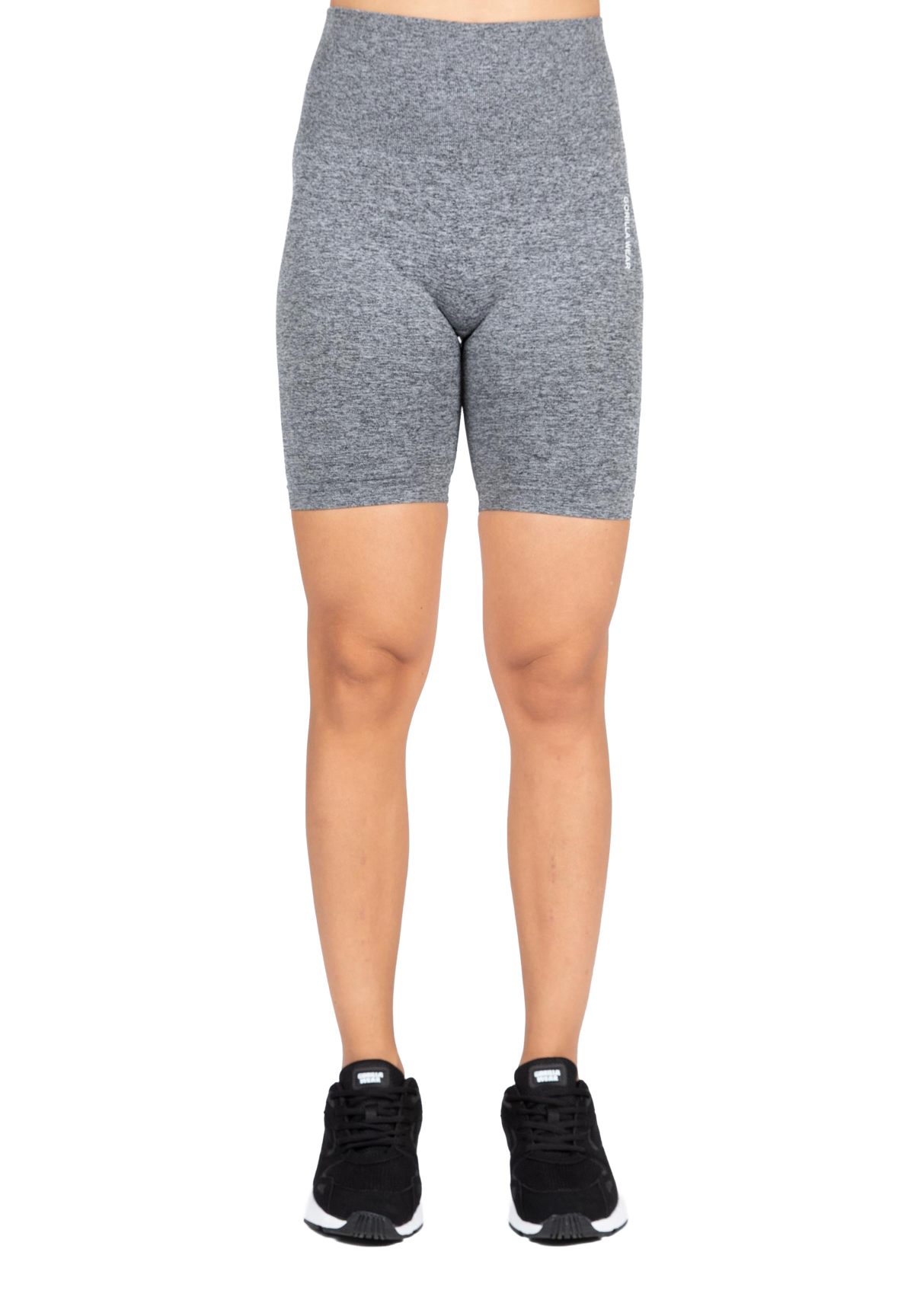 Quincy Seamless Cycling Shorts | Gray Melange